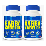 2x Barba & Cabelos Natuforme Suplemento Fonte Vitaminas 