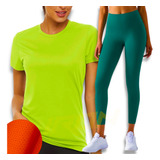 Conjunto Blusinha Malha Fria + Calça Legging Básica Colorida