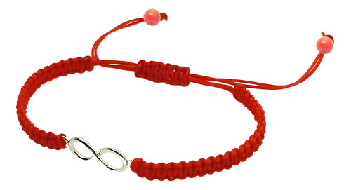 Pulsera Hilo Rojo Dije Infinito De Plata | Bisutería Lola