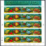 Lámina Sellos Acuario Peces 33 Cent.