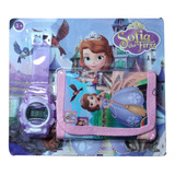 Combo Billetera Y Reloj De Princesita Sofia Para Niñas