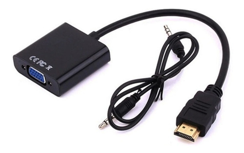 Cable Adaptador Convertidor Hdmi A Vga Con Audio 3.5mm