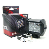 Faro Para Moto Rasen Auxiliar Led Cuadrado 3 Filas 12 Led Co