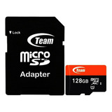 Memoria Micro Sd 128gb Teamgroup Clase 10 Con Adaptador Tusdx128guhs03 /v /vc