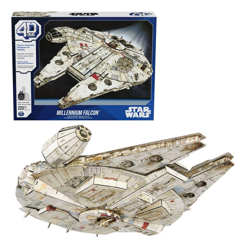 Rompecabezas 4d Star Wars Halcon Milenario 223 Pzs - Premium