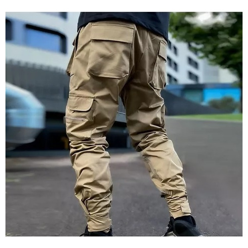 Pantalones Cargo Reflectantes Para Hombre New Joggers