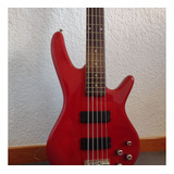 Bajo Electrico Activo Ibanez 5 Cuerdas Giogsr205  Color Rojo