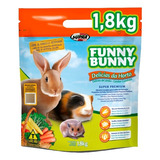 Ração Funny Bunny Delícias Da Horta 1,8kg Coelho Porquinho