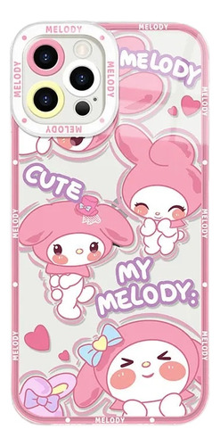 Capa De Telefone Cartoon Kuromi Melody Para iPhone 15 14 13