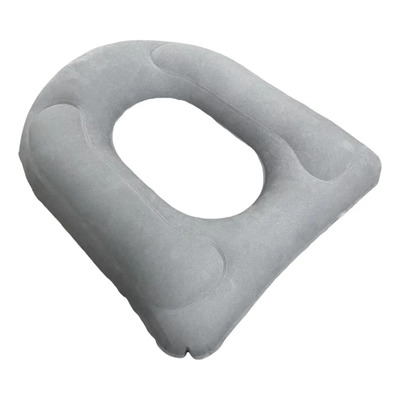 Cojín For Asiento De Inodoro Portátil, Flocado Gris *
