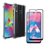 Kit Capa Capinha Case Para Galaxy A20 / A30 / A50 + Pelicula