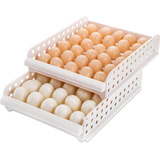 Organizador De Huevos Refrigerador De 2 Cajones De Plastico