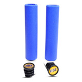 Puños Mtb Esi Grips Racers Edge Silicona 131mm Azul 50g