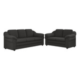 Kit Sofa 2 E 3 Lug Confortável Dallas Em Linho Impermeável