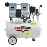 Compresor De Aire Eléctrico Portátil Gutstark Mkz-compr25ltbla Monofásico 25l 1hp 127v 60hz Blanco