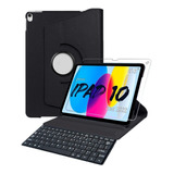 Capa Teclado + Pelicula Para iPad Apple 10 2022 A2696 10.9