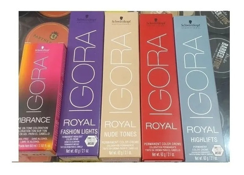 Tinte Igora  Royal Schwarzkopf Sin Per - mL a $393