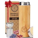 Original Vaso De Bambú Con Té Infuser Del Tamiz Y Por | 17 O