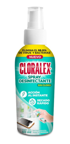 Cloralex Spray Desinfectante De Bolsillo 60ml / Sanitizante