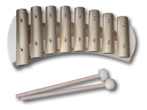 Auris Glockenspiel Xilofono Diatonica Redondeadas 8 tono