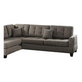Benzara Bm168668 Sofa Con Otomana Y Cojin Polifibra Color 