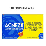 Kit Sabonete Acnezil Extrassecante Com 10un De 90g Cada