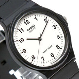 Reloj Casio Mq-24-7bldf Original Resina Unisex Correa Negro Bisel Negro Fondo Blanco