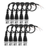 10pcs 20cm Dc Power Bnc Plug Cable De Extensión De Alambre