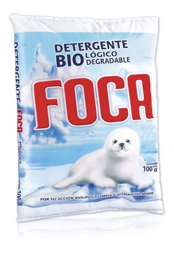 Foca Detergente En Polvo 100 G Economicoy Rendidor