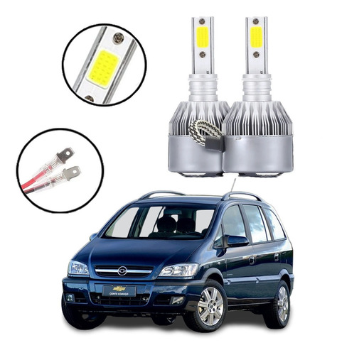 Kit Lâmpadas Super Led Farol Milha Zafira 2008 2009 2010