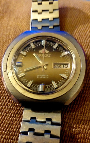 Orient Automátic 21 Jewels 43 Mm. Vidrio Facetado 