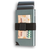 Tarjetero Card Slider Walla Wallets Grey - Proteccion Rfid