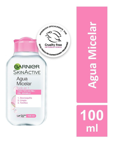 Agua Micelar Skinactive Todo En 1 Facial Garnier 100ml Caba