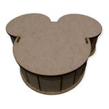 Caja Madera Mdf Para Regalo En Forma De Mickey Mouse (5pzas)