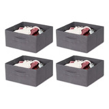 Set X4 Canastos Cestos Cajas Plegable Organizadoras 31x31x15