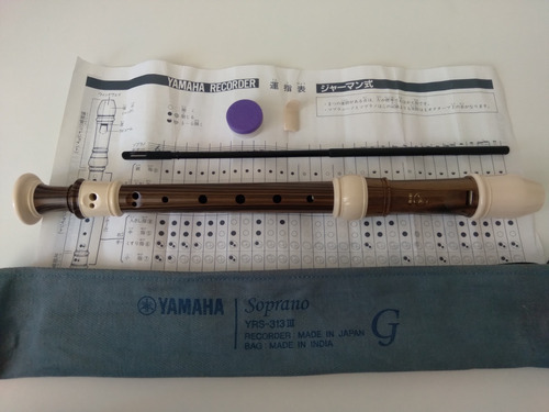Flauta Doce Yamaha Soprano Yrs-313 Iii