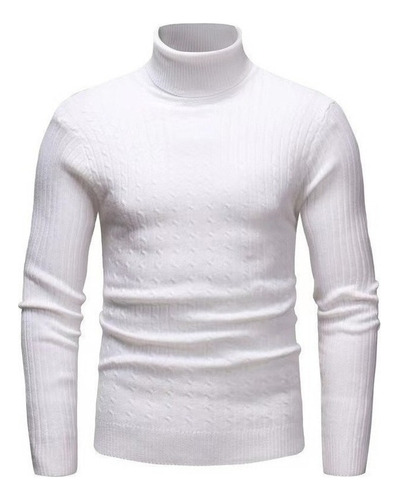 Nuevo Sweater Cuello Alto Moda Comodo Hombre Invierno Tortug