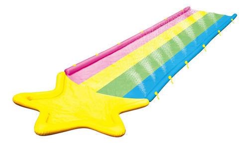 Wow Sports Rainbow Star - Tobogn Acutico Con 2 Trineos Infla