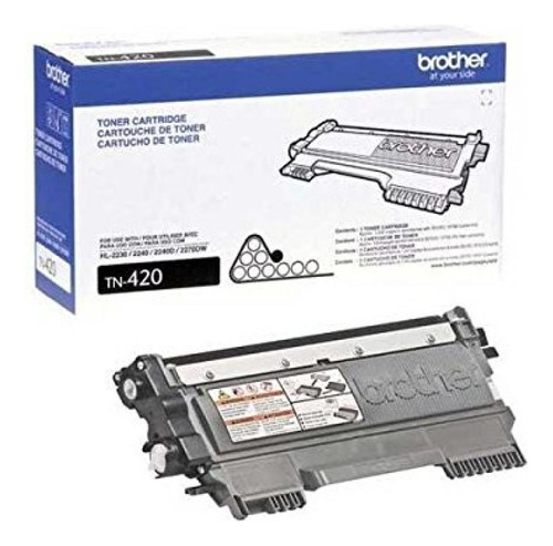 Toner Original Brother Tn420 3-pack Normal Capacidad Black Con Aprox. 1,200 Paginas