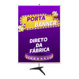 Porta Banner 1,70m Base X  Pedestal Tripé Suporte Barato Px