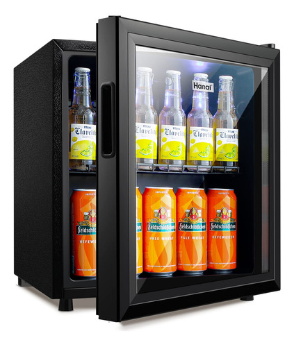 Refrigerador Compacto Para Bebidas Con Puerta De Vidrio Capa