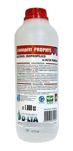 Alcohol Isopropilico 1l Limpieza Electronica Delta