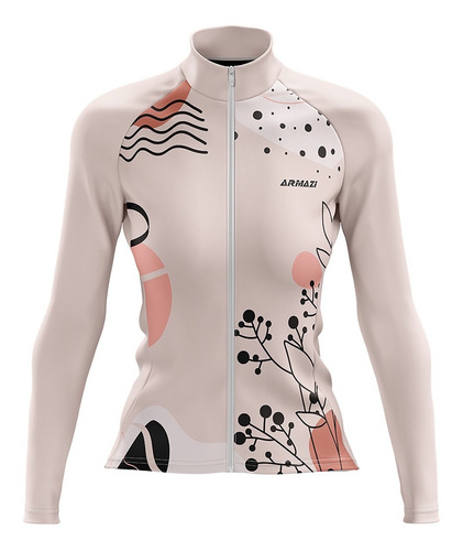 Jersey Ciclismo Ruta Mtb Manga Larga Mujer Armazi Rosa