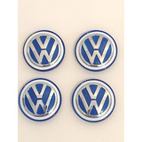4 Centros De Rin Volkswagen Mk7 Jetta Tiguan Tahos Azules