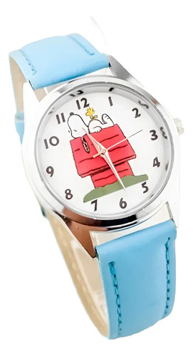 Reloj Pulsera Snoopy Casa Unisex Correa Cuero | Envío gratis