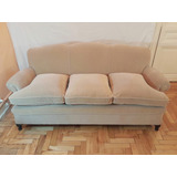 Sillón 3 Cuerpos. Pana Lavable Almohadones De Pluma No Envío