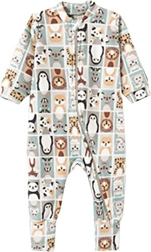 Roupa De Bebê Macacão Pijama Infantil Longo Safari Ziper