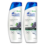 2 Shampoo Head & Shoulders Purificación Capilar Carbón 375ml