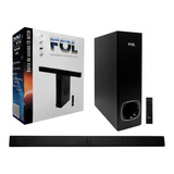 100w Rms Barra De Sonido Con Subwoofer Fol Fs-m228 Color Negro