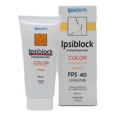 Ipsiblock Crema Fotoprotección FPS 40 Mineral Ipsiderm Piel Sensible Mixta Grasa | Meses sin interés